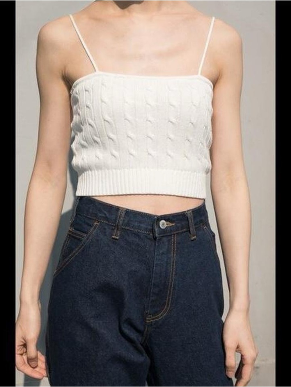 Brandy Melville Cambria cropped camisole tank top